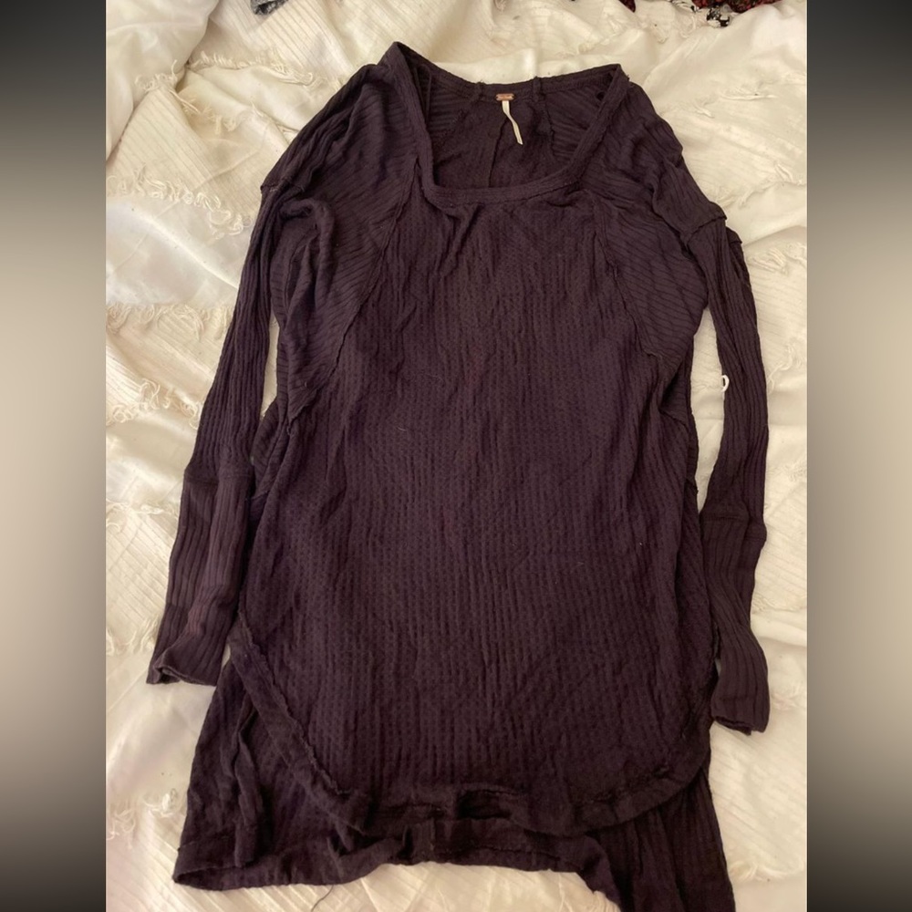 Free people waffle knit top